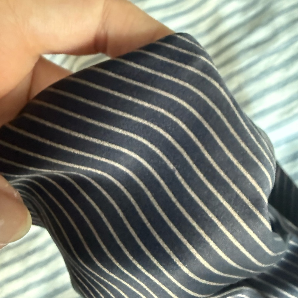 Cami NYC Olivia Pencil Stripe 100% Silk Tank - Picture 5 of 7